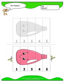 Kes Yapıştır Çalışma Sayfaları